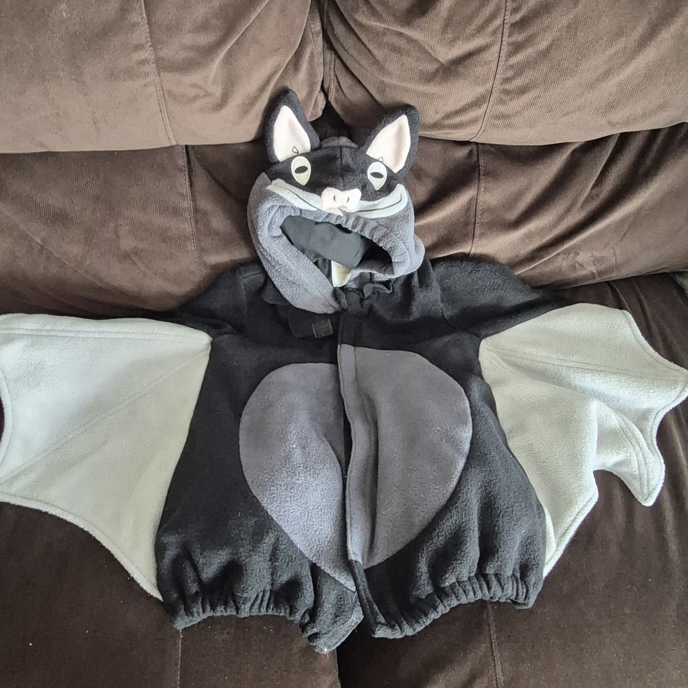 Old Navy Black and Gray Hooded Costume